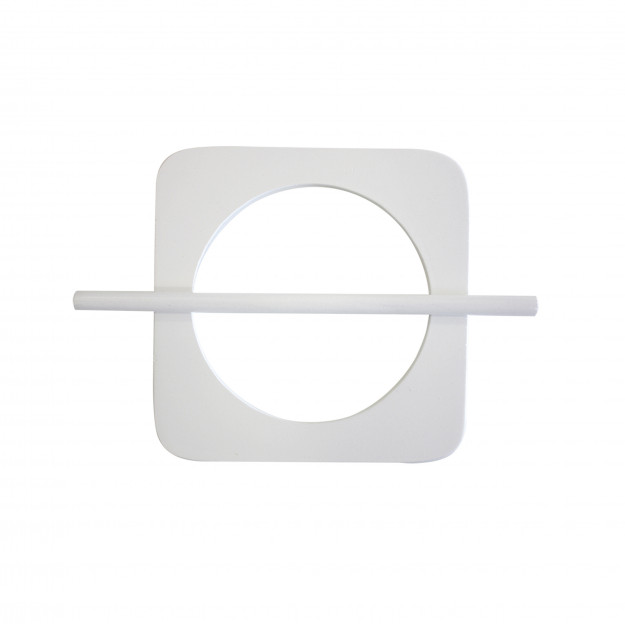 DETAILS - Pasador de cortina Modelo Cuadrado Blanco (1 ud)