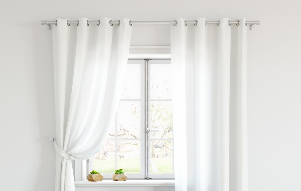 Kit de riel manual cortina ligera 250cm blanco